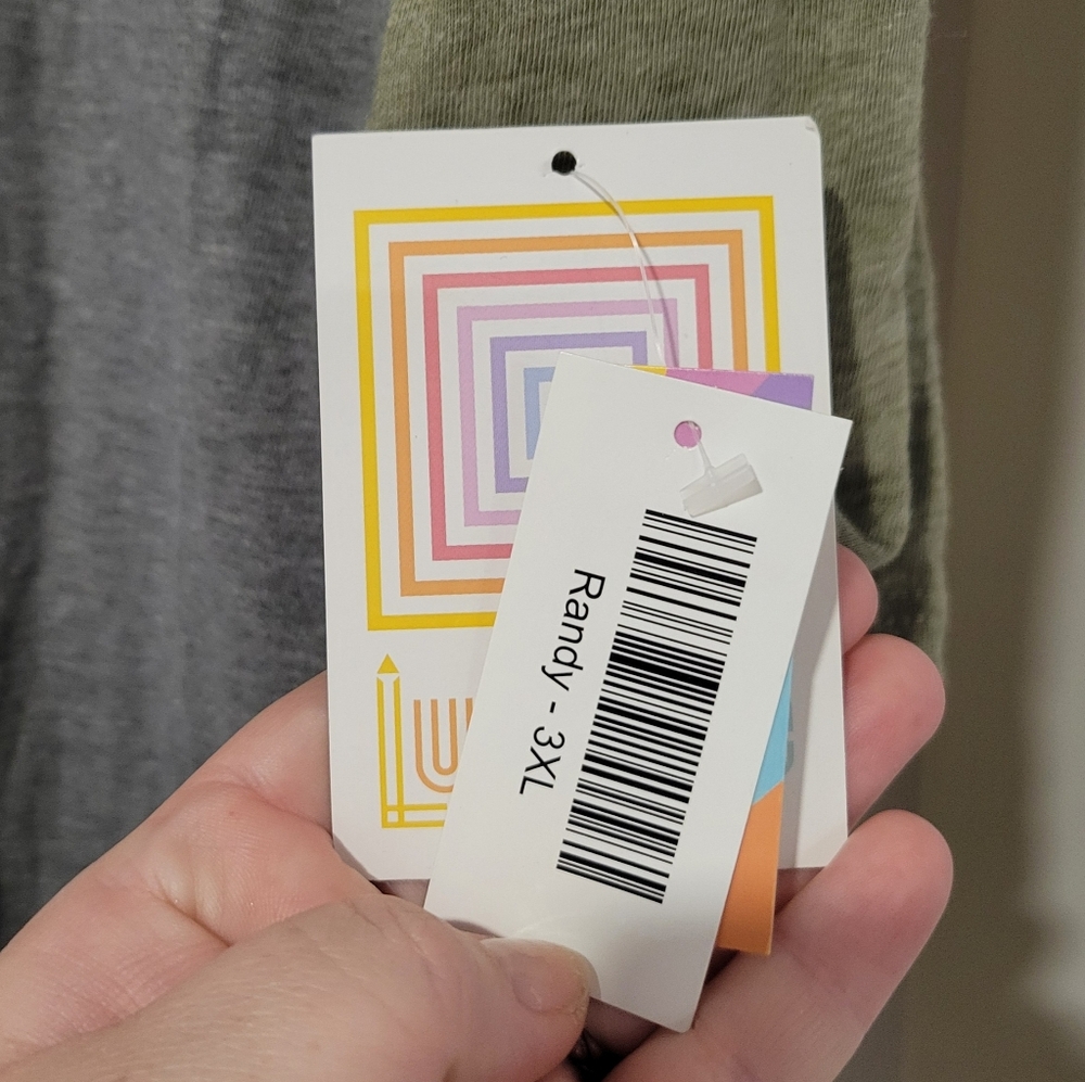 Lularoe Randy Raglan Sleeve Top - Picture 2 of 4